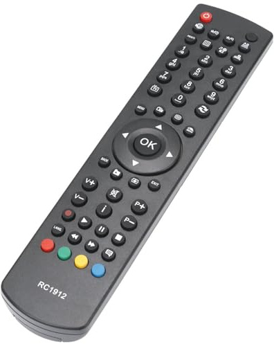 ALLIMITY RC1912 Télécommande remplacée pour AYA Techwood Celcus 32882HDLCD DLED32167HD DLED32167HDDVD DLED39167FHD LED19132HDDVD LED22167FHD LED22167FHDDVD LED22S913DVDFHD LED28272HD LED19940HD