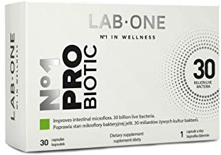 LAB ONE N°1 ProBiotic a Modern SYNBIOTYK (probiotic with Additional prebiotic) 30 Capsules