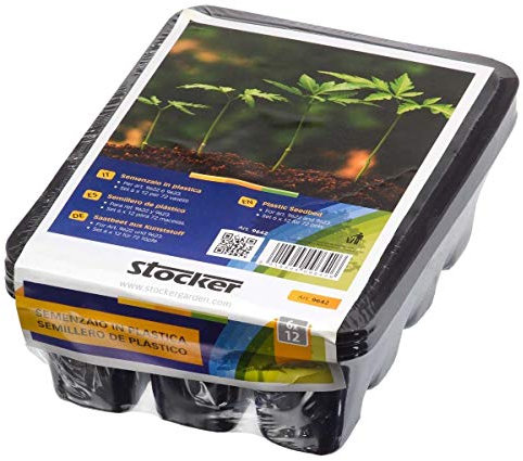 STOCKER Semenzaio in plastica Set 6 x 12 vasetti RIC. per Art. 9622 9623