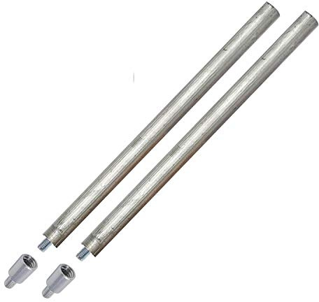 GOLDMAN SERVICE | 2 Ánodos de magnesio 22x350mm para termo eléctrico + 2 adaptadores métrica M8 a M6 : Ánodo sacrificio para calentador compatible con Grandes Marcas