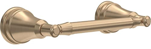 Delta Mylan (1-Pack) Toilet Paper Holder Champagne Bronze Pivoting Tissue Roll Rod, Organization and Storage, Wall Mounteded Gold Bathroom Accessories MYN50-CZ