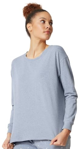 Skiny Damer varje natt i mix & Match pyjamasöverdel, denimmelang, standard