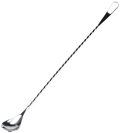 Tyenaza Cuchara mezcladora de cóctel de 15,8 Pulgadas, agitadores de Mezcla de Barra de Acero Inoxidable para Tazas Altas de coctelera