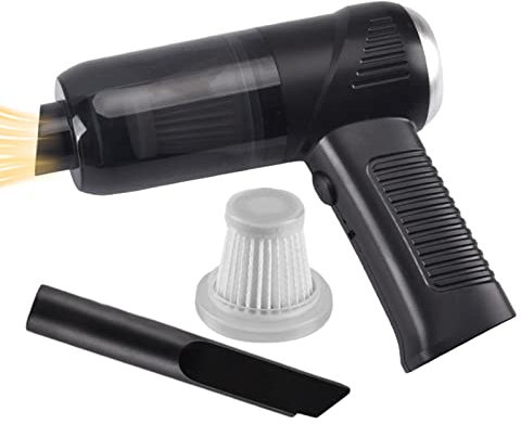 HAMAGI Aspirador inalámbrico de Mano para Coche | Aspiradora de Mano para Coche | Recargable 5500pa Succión Inalámbrico, Limpiador de Teclado y computadora, reemplaza Las latas de Aire comprimido