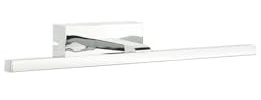 Licht-Erlebnisse LED Wandlampe Metall 45,5 cm breit in Chrom 3000 K 370 lm warmweiß Downlight Wandleuchte Wohnzimmer Bilderleuchte Spiegellampe
