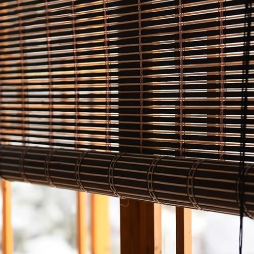 HFDASUENT Tapparella in Bamboo Tenda a Rullo in bambù in Stile retrò,Tapparella Avvolgibile per Finestre Parasole per Interni ed Esterni,Larghezza x Altezza (W×H:50×150cm)