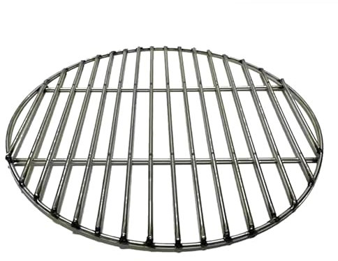 Kocusu Grillrost Rund,Grillrost Edelstahl,Kuchengitter Abkühlgitter,Grillroste für BBQ,Backen,Kühlen,Leicht zu Reinigen,Langlebig Ø 38 cm