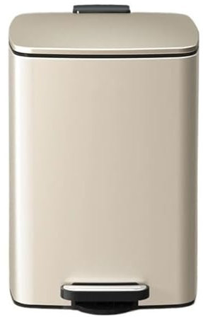 Poubelle Poubelle en acier inoxydable brossé de 20/30 litres, poubelle carrée à pédale avec couvercle et seaux intérieurs, poubelle mains libres en acier for le bureau à domicile Poubelle Cuisine(Crea