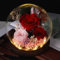 Gugxiom Rosa di Vetro, Rosa Eterna con LED, Rosa Stabilizzata Eterna Vetro per Il Compleanno, San Valentino, Natale (Rose Red)