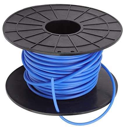 YUEYASHUX Lawn Mower Trimmer Line Round 4mm Thick 30m Long Blue Replacement Black Decker for Heavy Duty Lawn Care
