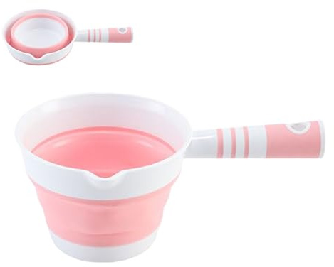 Cazzuola per acqua pieghevole – 26,8 x 16,3 cm | Cucchiaio pieghevole – Cucchiaio Dipper | Cucchiaio Hangable Scoop Dipper Companion Cucchiaio per Giardino Cucina Cucina Doccia Bagno Vita quotidiana