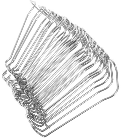 Abaodam 20Pcs Plant Cages Connector Clips for Climbing Plants Trellis Wire Fixing Clamp for Greenhouse Supports for Garden Frameworks Silver