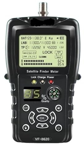 Rilevatore di Satelliti, Misuratore di portata satellitare digitale HD VF-8620 for la ricerca di TV satellitare DVB-S/DVB-S2/MPEG2 for sintonizzatore di ricevitore TV satellitare