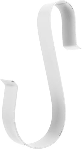 UKCOCO Robuster Verschleißfester Halter für Rettungsring und Schwimmreifen Vielseitiger Boots Haken für Pool Garten und Outdoor Weißer S Förmiger Life Ring Halter Kompatibel mit