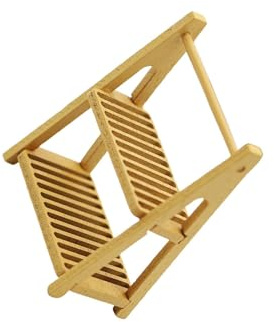 TWISAXC Mini Estante de Almacenamiento de para Madera de Doble Capa, Ideal para exhibir Tesoros en Miniatura en Jardines de Hadas, estructuras de jardín en , marrón Claro , 43 x 24 x 57 mm