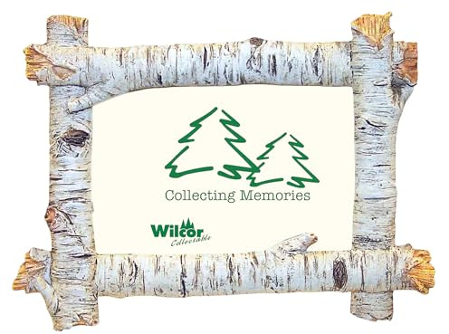 Rustic Birch Wood Log 4x6 Photo Frame (Horizontal)