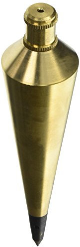 Kraft Tool SL41 Professional Brass Engineer Plumb Bob, 16-Ounce