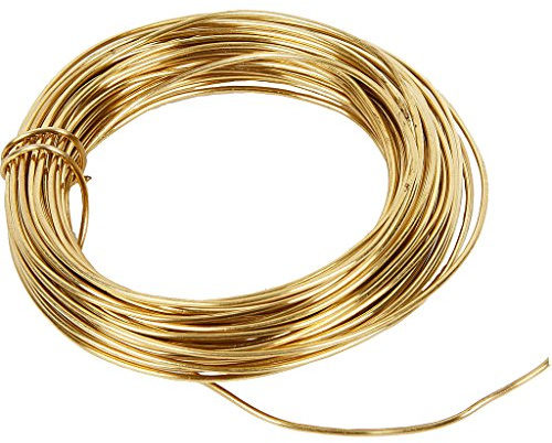 Creativ 100263 Brass Wire, thickness 1,2 mm, 100 mm, brass, 10m, Metal