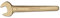 Egamaster - Llave fija 1 boca 2.5/8 aluminio bronce