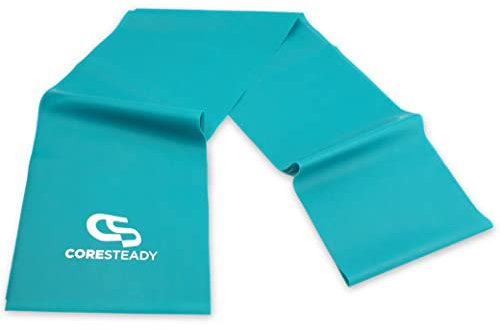 Coresteady Resistance Band For Men & Women - Exercise Band to Build Strength, Flexibility, Muscle & Tone - For Fitness, Stretching, Pilates, Physio & Yoga - With Exercise e-Guide