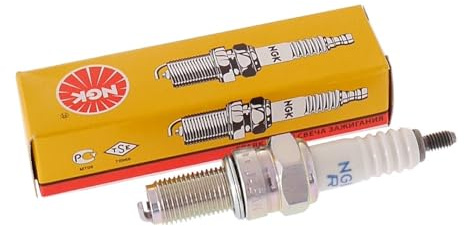 NGK Zündkerze für Motorrad Suzuki 650 Sv S 1999 Ã 2016 CR8E Neu | Vergleichstyp B8RC, Wärmewert 8, Elektrodenabstand 0,8 mm, Langgewinde 19 mm; kompatibel mit SUZUKI AN 125 4T AC 95-99; M10x1