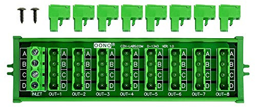 Screw Mount 30A/300V 8x4 Position Pluggable Terminal Block Distribution Module