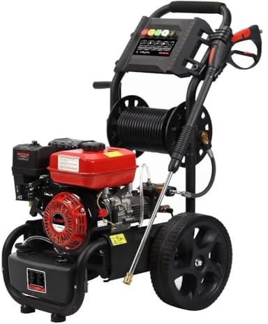 Nettoyeur Alimenté au gaz haute pression à essence DEALOURUS 8.0HP Nettoyeur à haute pression motorisée - 3950psi/272Bar