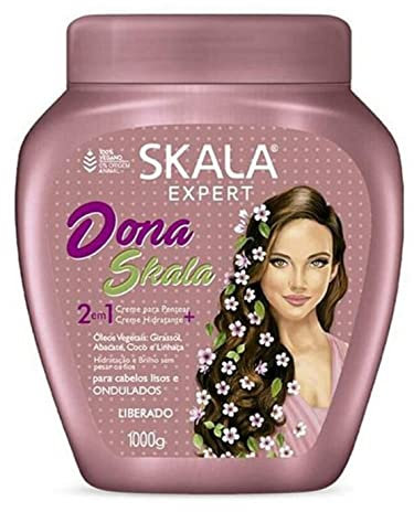 -SKALA EXPERT- MASCHERA/BALSAMO, CREMA STYLING o CO WASH Dona -1000ml- 100% VEGANO - Oli vegetali che aiutano a rinforzare e donare lucentezza ai capelli. ADATTO AL METODO CURLY
