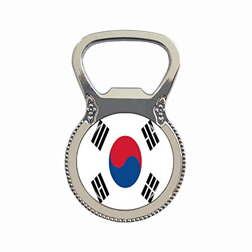 South Korea Flag Beer Bottle Opener Fridge Refrigerator Magnet Metal Glass Crystal Travel Souvenir Gift Home Decoration