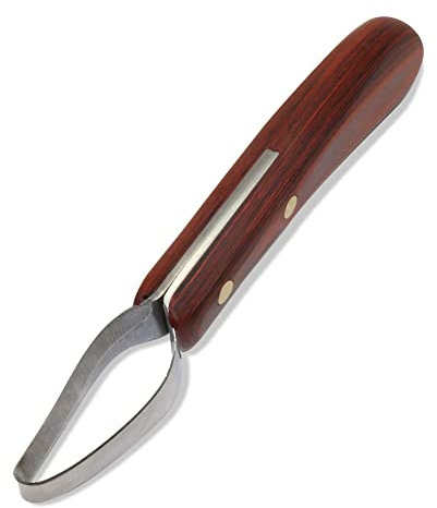HUFFA 1 Pcs Schaf Huf Trimmer Klinge Rand Rinder Pferd Huf Messer Schere Cutter Mehrzweck Huf Holzgriff Edelstahl