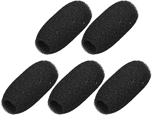 XYWHPGV 20 PCS Éponge Mousse Micro Couverture Conférence Microphone Pare-Brise Bouclier Protection Noir 57mm Long(04e57 d34ea 045fa f0291 f88e8 98905