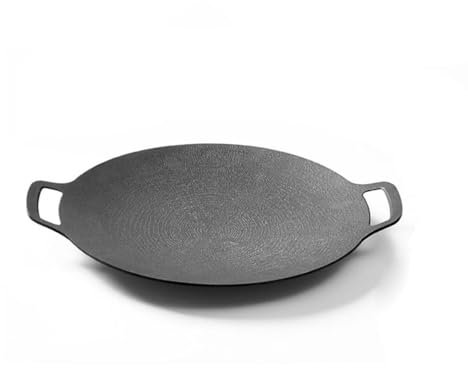 Sartén de parrilla redonda para acampar Casa Teppanyaki Sartén para parrilla antiadherente Parrilla portátil para barbacoa al aire libre Plancha para parrilla
