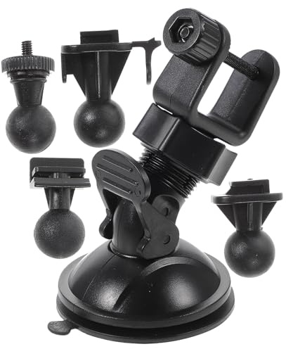 UKCOCO Car Dash Cam Suction Cup Mount 5pcs Set, Mini Suction Cup Holder Kit Compatible with Dvr Cameras for Vehicle Windshield Mounting in Weather Conditions