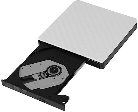jojofuny Lecteur DVD Externe USB Enregistreur CD DVD Ultra Slim pour Ordinateurs Portables Et Pc Compatible avec TV Design Classique Et Pratique à Transporter