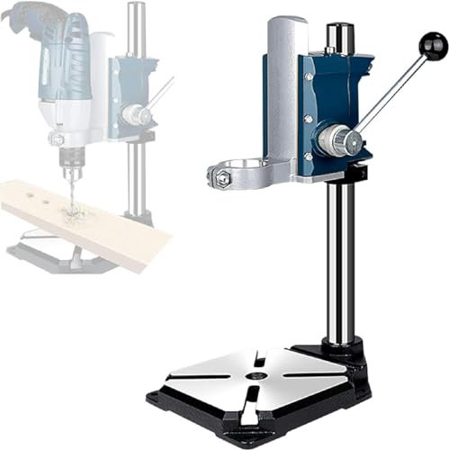 FLTRGO Bohrmaschinenständer, Bohrständer Bohrmaschinenständer mit Schraubstock, Universal Ständer für Bohrmaschine für Heimwerker und Professionelle Reparaturen