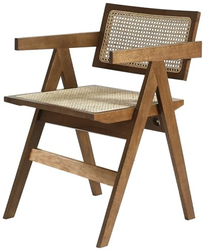 LIMHOME 2er Set | FSC® Esszimmerstuhl SW020 (Packung, 2 St), Eichenholzrahmen mit Sitzfläche aus Wiener Geflecht, Montage erforderlich | Farbe Oak (Walnuss)