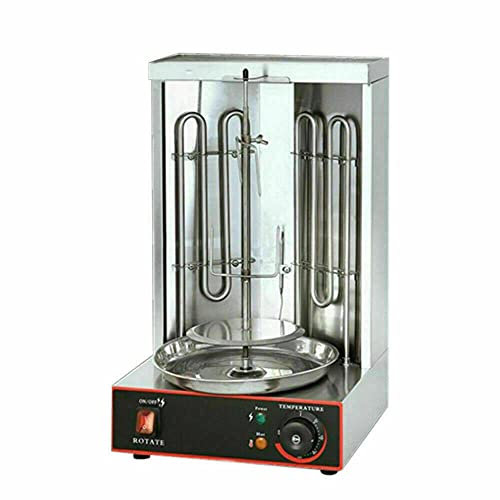Fabricante de máquinas eléctricas Máquina de gas 3000 W para kebab, barbacoa eléctrica portátil para el hogar, distribución de calor 360°, barbacoa vertical con destornillador