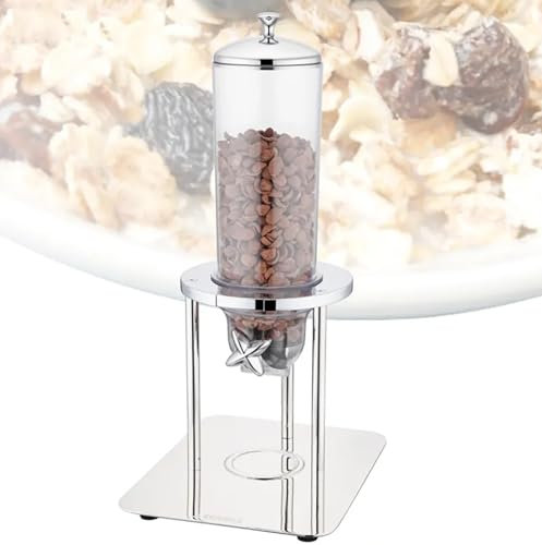 ERICAT Automatic Candy Dispenser, Stainless Steel Candy Machine with Anti-slip Base, Automatic Induction and Effectively Prevent Dripping, Durable Material and Easy To Clean, for Dispensing Cereal