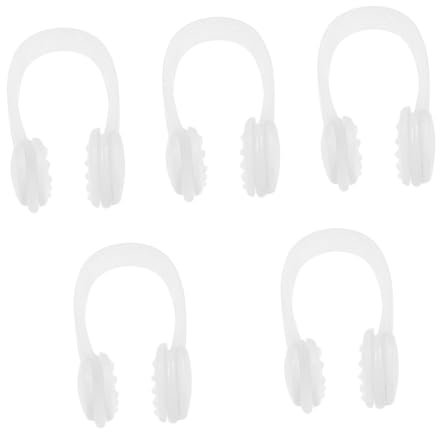 OSOLADY 5pezzi Molletta per Naso Silicone Tappanaso Comodo e Antiscivolo per Nuoto Adatta Ragazzo Ragazza e Adulti Accessorio per attività Acquatiche