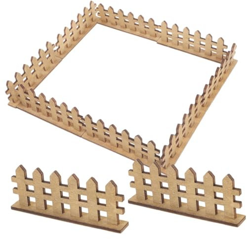 Yardwe 12stücke Miniaturzaun Aus Weißer Lattenzaun Für Puppenhaus Modelle DIY-feengarten-Ornament Mikrolandschaft-blumentopf-Dekoration