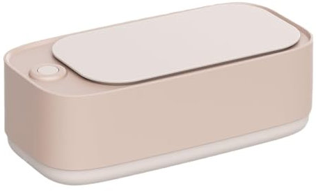 Teksome Machine de nettoyage de lunettes à ultrasons, machine de nettoyage à ultrasons pour bijoux - Outil de nettoyage portable 45 000 Hz - Nettoyeur de bagues à bijoux à ultrasons, bases en