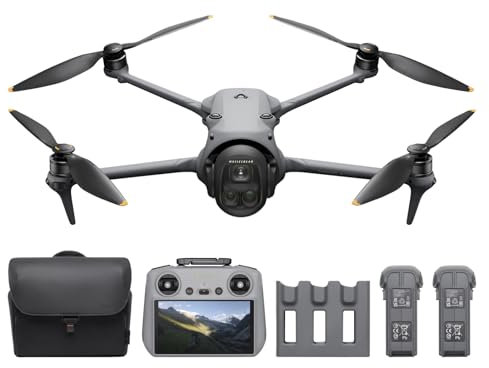 DJI Mavic 4 Pro Fly More Combo, Drohne mit DJI RC 2, Flaggschiff Triple Kamera Drohne mit 100 MP 4/3-CMOS-Hasselblad-Kamera, 30 km Videoübertragung, 51 Min. max. Flugzeit, Ladestation und mehr