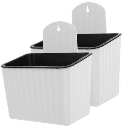 Happyyami 2pièces Pot De Fleurs Automatique Plastique Jardinière Intérieure Murale Système Auto-arrosage pour Plantes Succulentes Et Fleurs