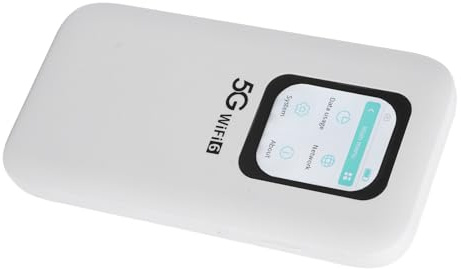 Router de bolsillo WiFi 6 Mobile Hotspot 5G con Nano Sim Slot Dual Band WiFi para conexión fiable 7100mAh batería para todo el día