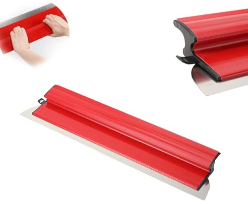 Flächenspachtel Edelstahl 600mm PVC-Griff zum Glätten von Wänden | Flächenspachtel Edelstahl 600mm, PVC-Griff, für Putz/Maler.