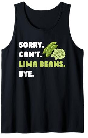 Lima Bean Funny Planting Vegetable Seeds Tank Top