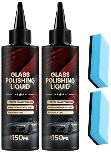 Efface rayure vitre, liquide de produit anti rayure voiture, dissolvant de film d'huile,glass polish, détachant pour taches d'eau, restaurateur de peinture ultime