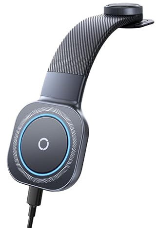 Baseus 15W C03 Pro Cargador Inalambrico Coche con MagSafe, Carga Rápida Soporte Teléfono Coche Magnético, Soporte Móvil Coche Universal, Compatible con iPhone, Samsung, Smartphone