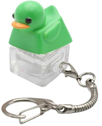 Resin Keyboards Companion Keycaps Small Quacking Duck Keycap Quacking Keychain For Office Stress Relief Office Reducer