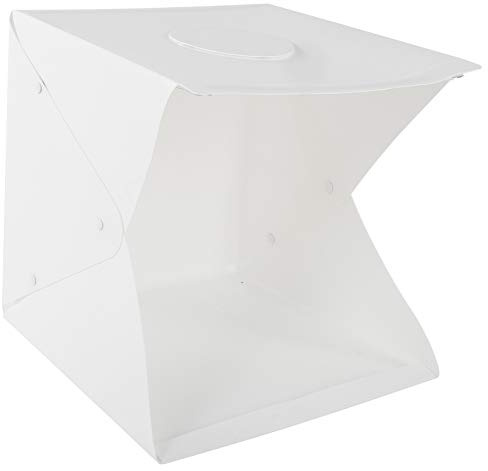 Cryfokt Vikbar LED-ljuslåda Justerbar för små Föremål Inspelningslåda med Mjukt Ljus med 6 Färger Bakgrund för Fotografering 40 Cm